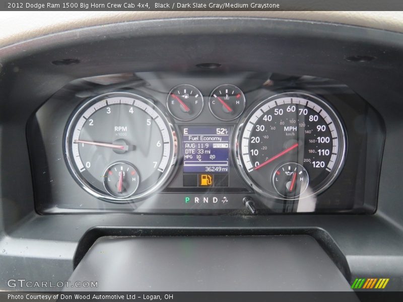 Black / Dark Slate Gray/Medium Graystone 2012 Dodge Ram 1500 Big Horn Crew Cab 4x4
