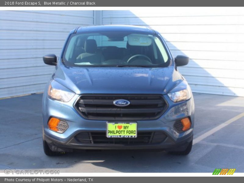 Blue Metallic / Charcoal Black 2018 Ford Escape S