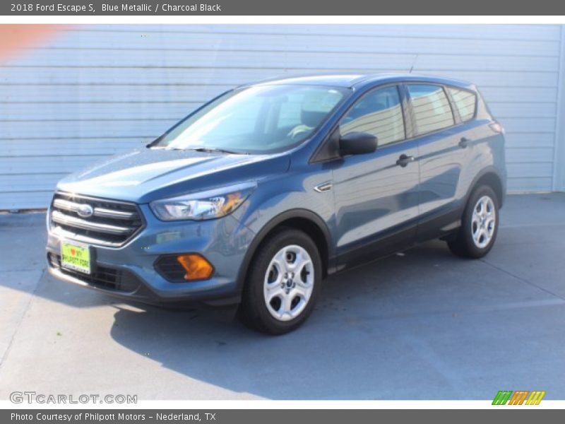 Blue Metallic / Charcoal Black 2018 Ford Escape S