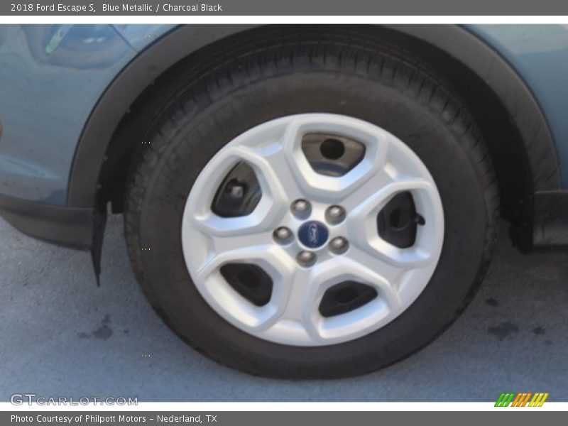 Blue Metallic / Charcoal Black 2018 Ford Escape S