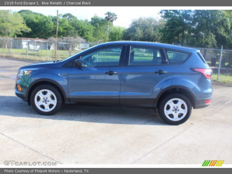 Blue Metallic / Charcoal Black 2018 Ford Escape S
