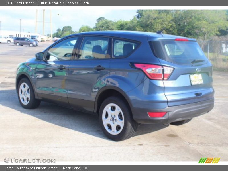 Blue Metallic / Charcoal Black 2018 Ford Escape S