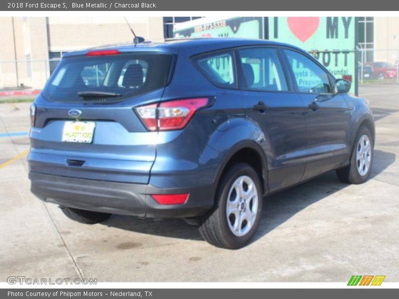 Blue Metallic / Charcoal Black 2018 Ford Escape S