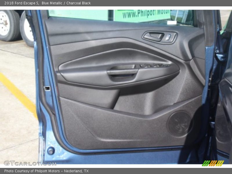 Blue Metallic / Charcoal Black 2018 Ford Escape S