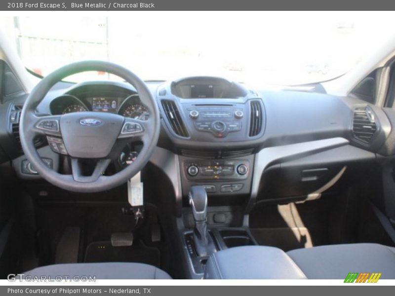 Blue Metallic / Charcoal Black 2018 Ford Escape S