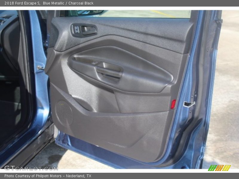 Blue Metallic / Charcoal Black 2018 Ford Escape S