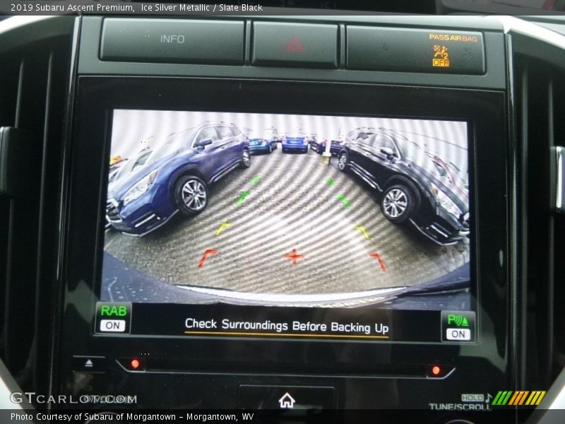 Ice Silver Metallic / Slate Black 2019 Subaru Ascent Premium