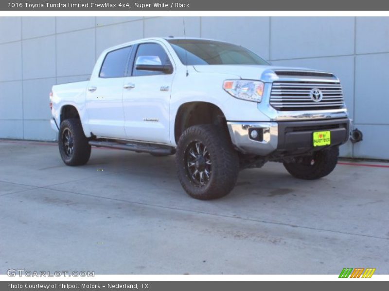Super White / Black 2016 Toyota Tundra Limited CrewMax 4x4