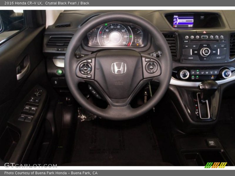 Crystal Black Pearl / Black 2016 Honda CR-V LX