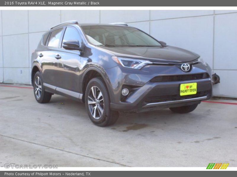 Magnetic Gray Metallic / Black 2016 Toyota RAV4 XLE