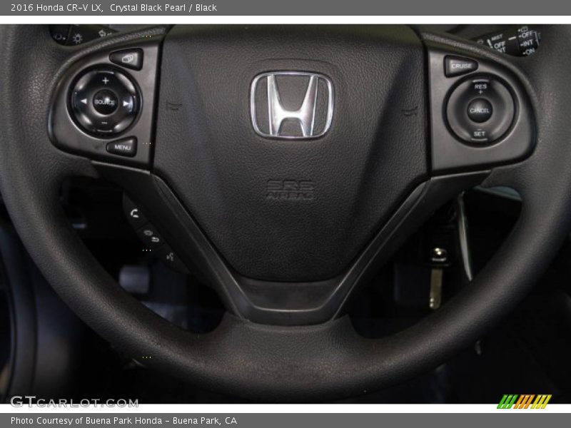 Crystal Black Pearl / Black 2016 Honda CR-V LX