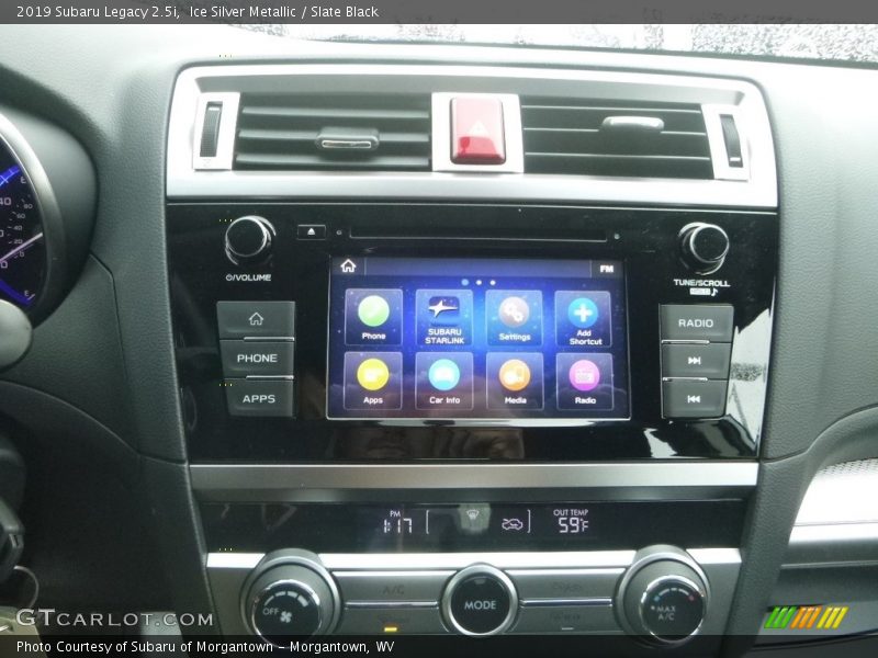 Ice Silver Metallic / Slate Black 2019 Subaru Legacy 2.5i