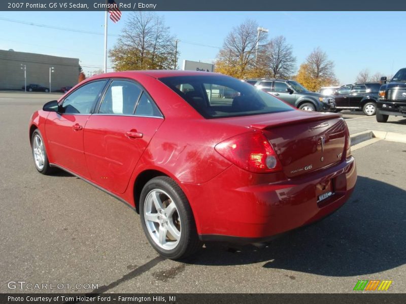 Crimson Red / Ebony 2007 Pontiac G6 V6 Sedan
