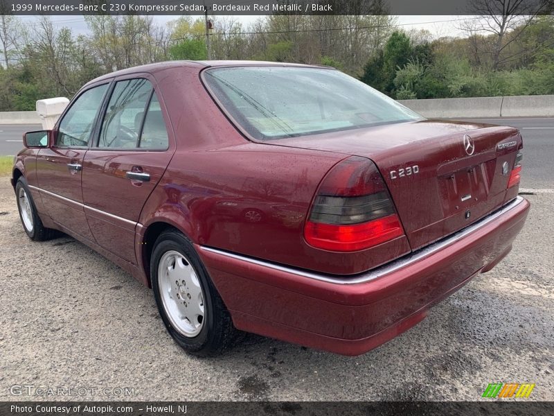 Bordeaux Red Metallic / Black 1999 Mercedes-Benz C 230 Kompressor Sedan