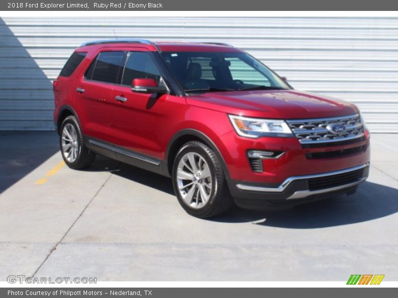 Ruby Red / Ebony Black 2018 Ford Explorer Limited
