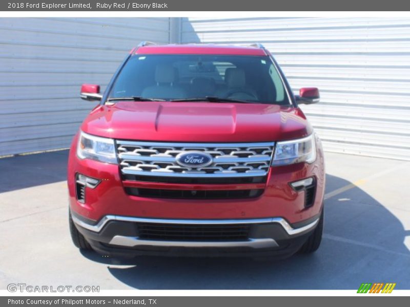 Ruby Red / Ebony Black 2018 Ford Explorer Limited