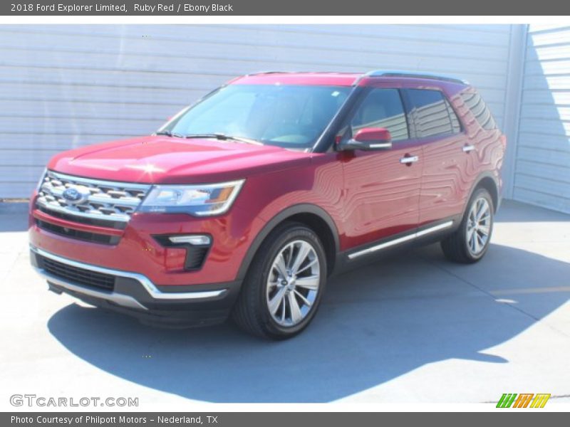 Ruby Red / Ebony Black 2018 Ford Explorer Limited