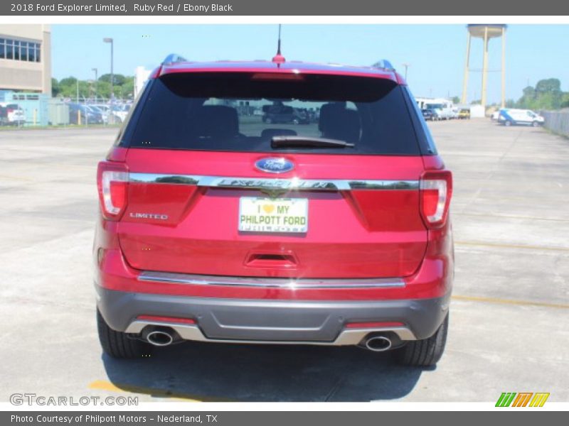 Ruby Red / Ebony Black 2018 Ford Explorer Limited