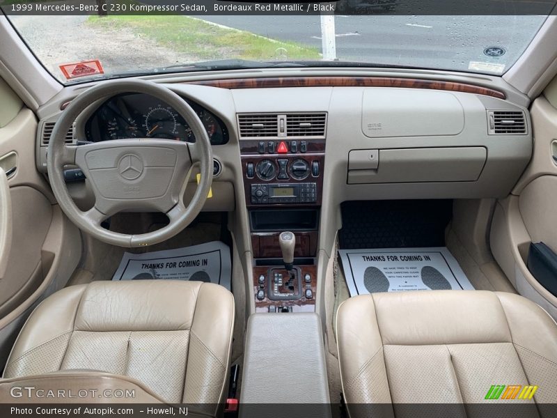 Bordeaux Red Metallic / Black 1999 Mercedes-Benz C 230 Kompressor Sedan
