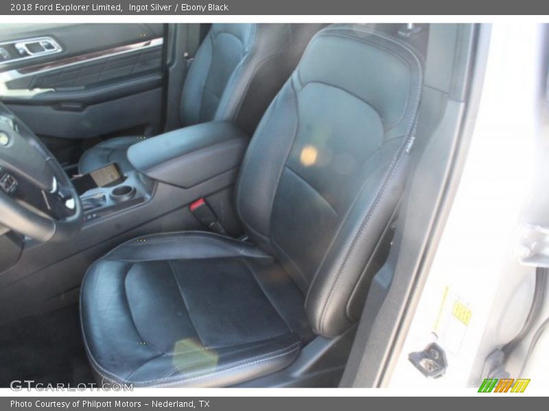 Ingot Silver / Ebony Black 2018 Ford Explorer Limited