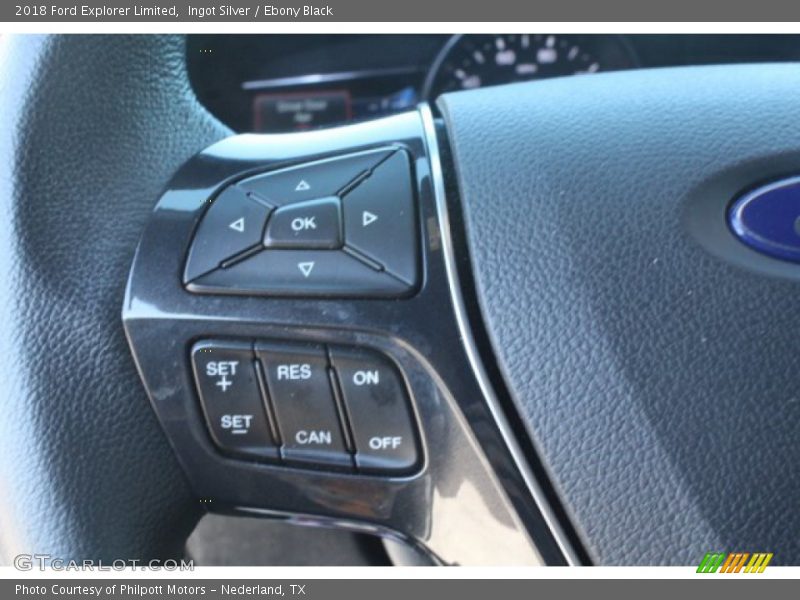 Ingot Silver / Ebony Black 2018 Ford Explorer Limited