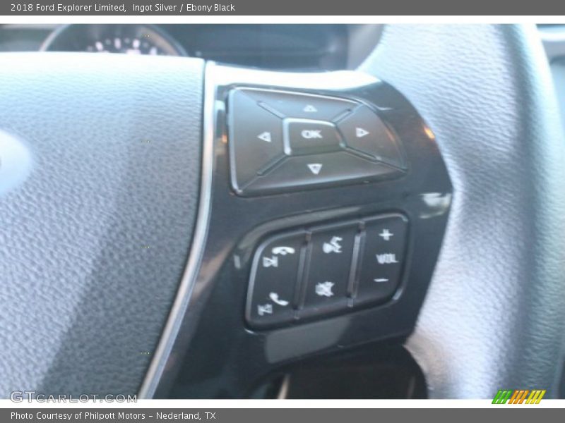 Ingot Silver / Ebony Black 2018 Ford Explorer Limited