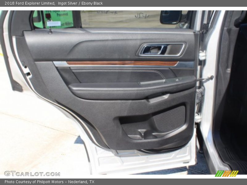 Ingot Silver / Ebony Black 2018 Ford Explorer Limited