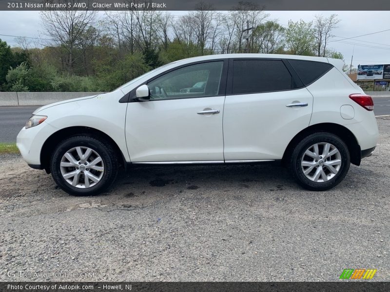 Glacier White Pearl / Black 2011 Nissan Murano S AWD
