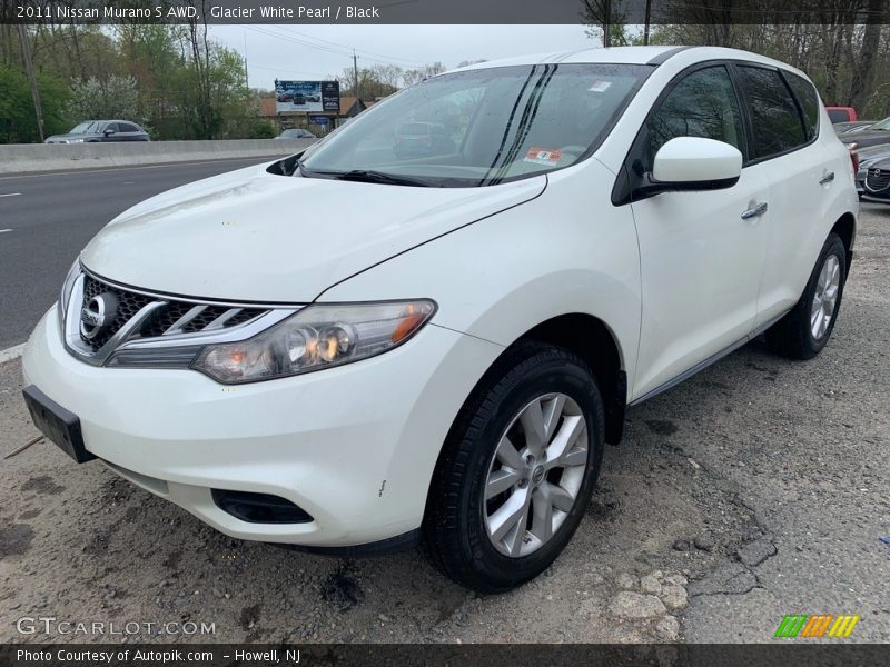 Glacier White Pearl / Black 2011 Nissan Murano S AWD