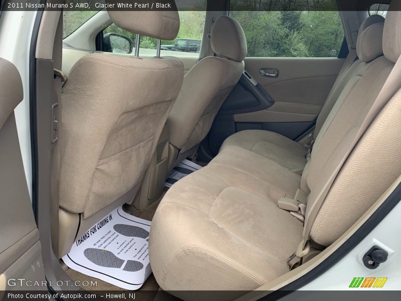 Glacier White Pearl / Black 2011 Nissan Murano S AWD