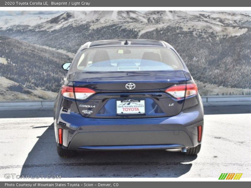 Blueprint / Light Gray 2020 Toyota Corolla LE