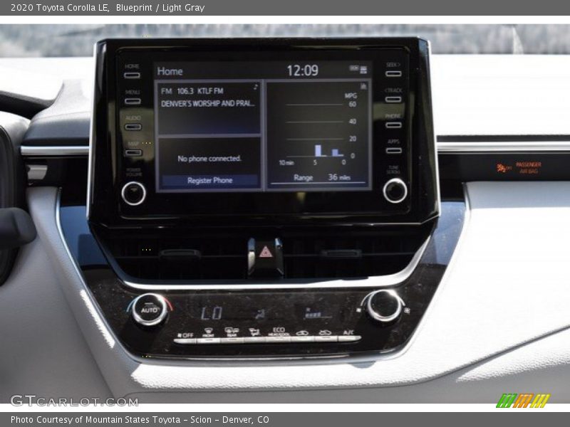 Blueprint / Light Gray 2020 Toyota Corolla LE
