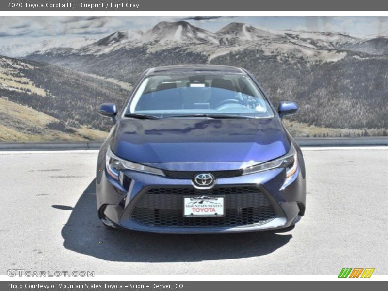 Blueprint / Light Gray 2020 Toyota Corolla LE