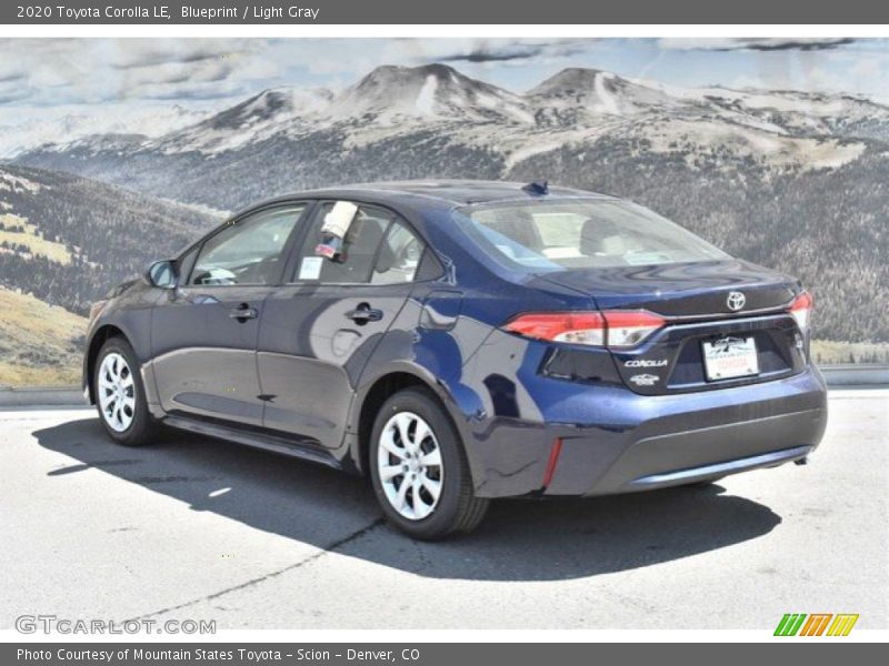 Blueprint / Light Gray 2020 Toyota Corolla LE