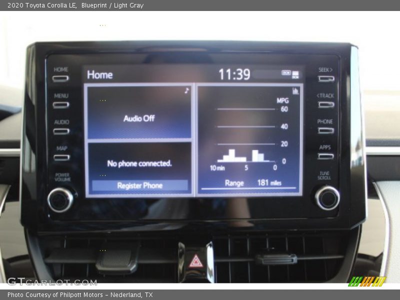 Blueprint / Light Gray 2020 Toyota Corolla LE