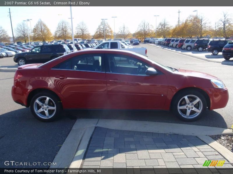 Crimson Red / Ebony 2007 Pontiac G6 V6 Sedan