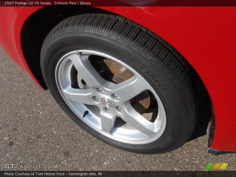 Crimson Red / Ebony 2007 Pontiac G6 V6 Sedan