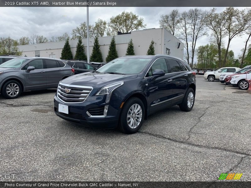 Harbor Blue Metallic / Sahara Beige 2019 Cadillac XT5 AWD