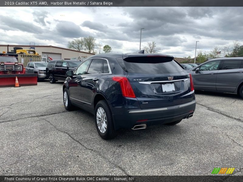 Harbor Blue Metallic / Sahara Beige 2019 Cadillac XT5 AWD