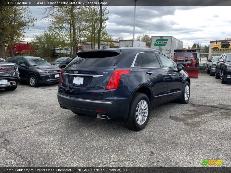 Harbor Blue Metallic / Sahara Beige 2019 Cadillac XT5 AWD