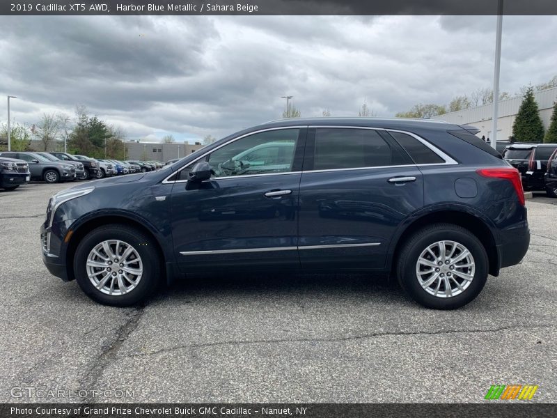 Harbor Blue Metallic / Sahara Beige 2019 Cadillac XT5 AWD