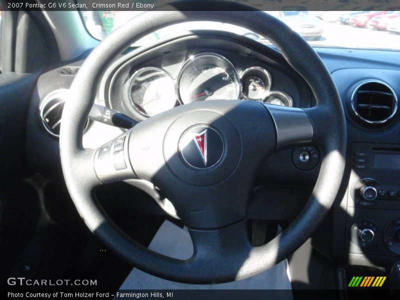 Crimson Red / Ebony 2007 Pontiac G6 V6 Sedan