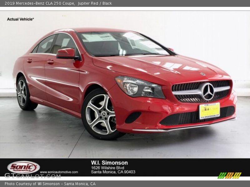 Jupiter Red / Black 2019 Mercedes-Benz CLA 250 Coupe