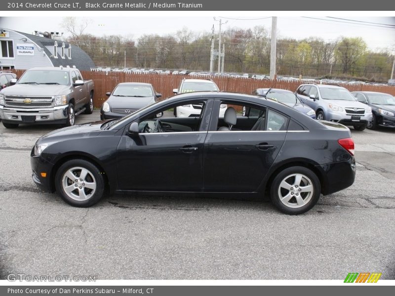 Black Granite Metallic / Medium Titanium 2014 Chevrolet Cruze LT
