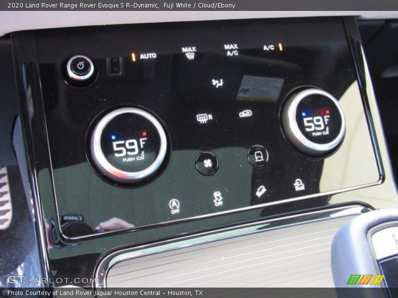 Controls of 2020 Range Rover Evoque S R-Dynamic