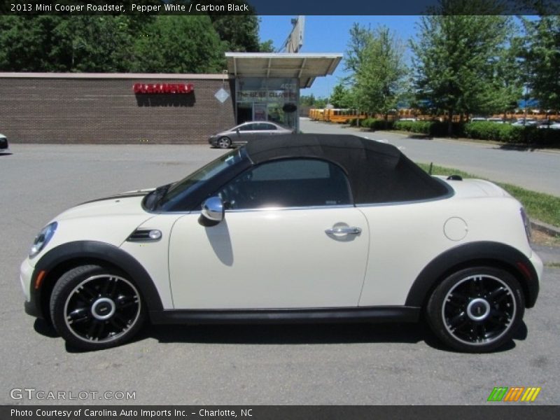 Pepper White / Carbon Black 2013 Mini Cooper Roadster