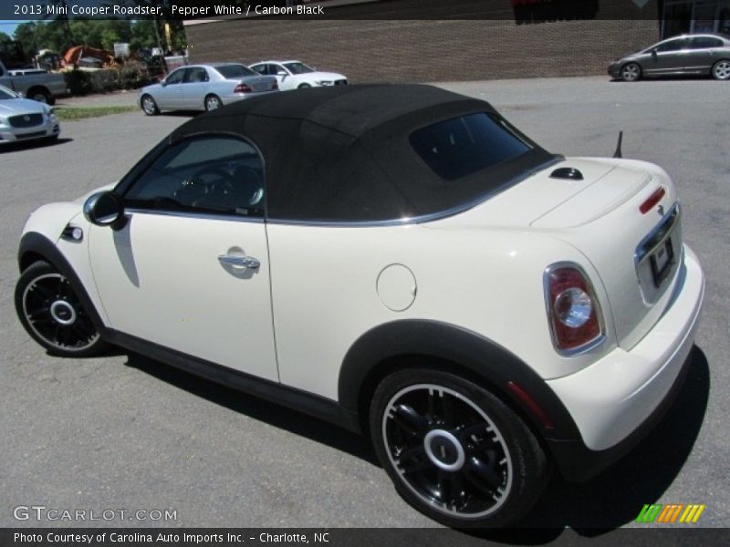 Pepper White / Carbon Black 2013 Mini Cooper Roadster