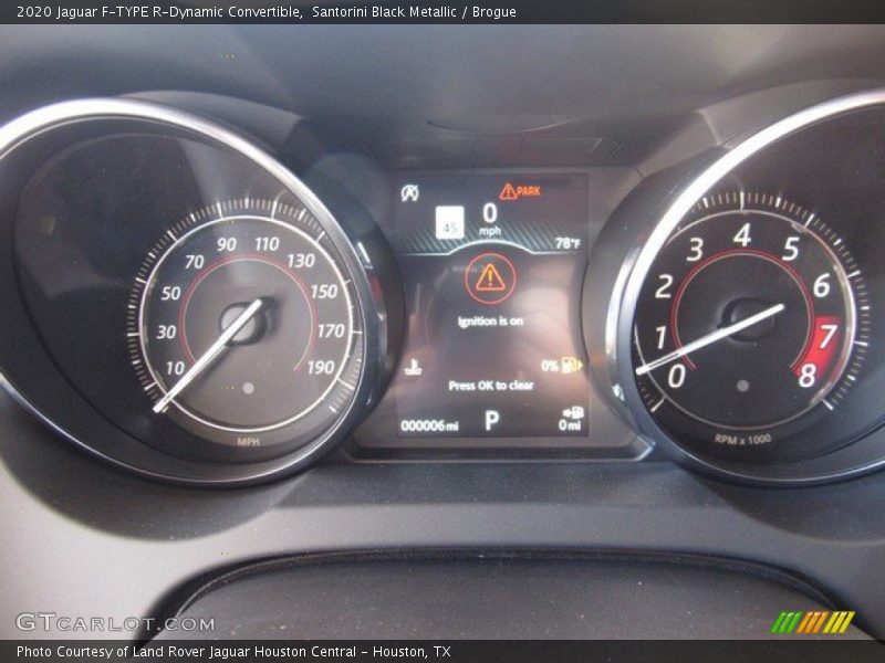  2020 F-TYPE R-Dynamic Convertible R-Dynamic Convertible Gauges
