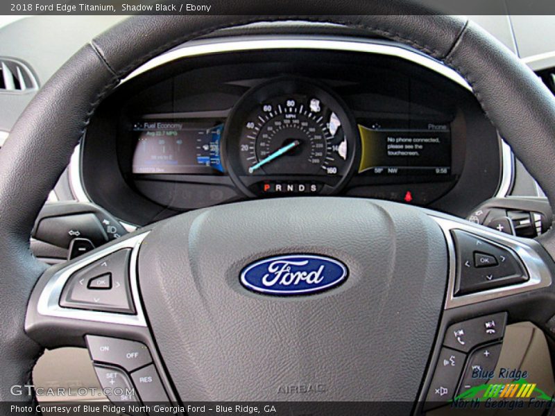 Shadow Black / Ebony 2018 Ford Edge Titanium