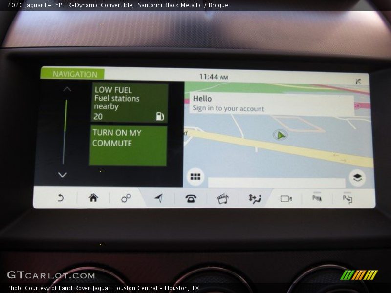Navigation of 2020 F-TYPE R-Dynamic Convertible